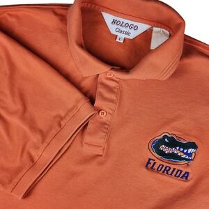 Florida Gators Orange Embroidered Polo Shirt‎ Large Vintage Nologo Classic